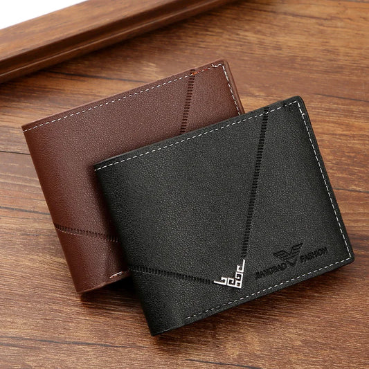 Men's leather wallet. Simple fashion that will give you a gentleman's look.